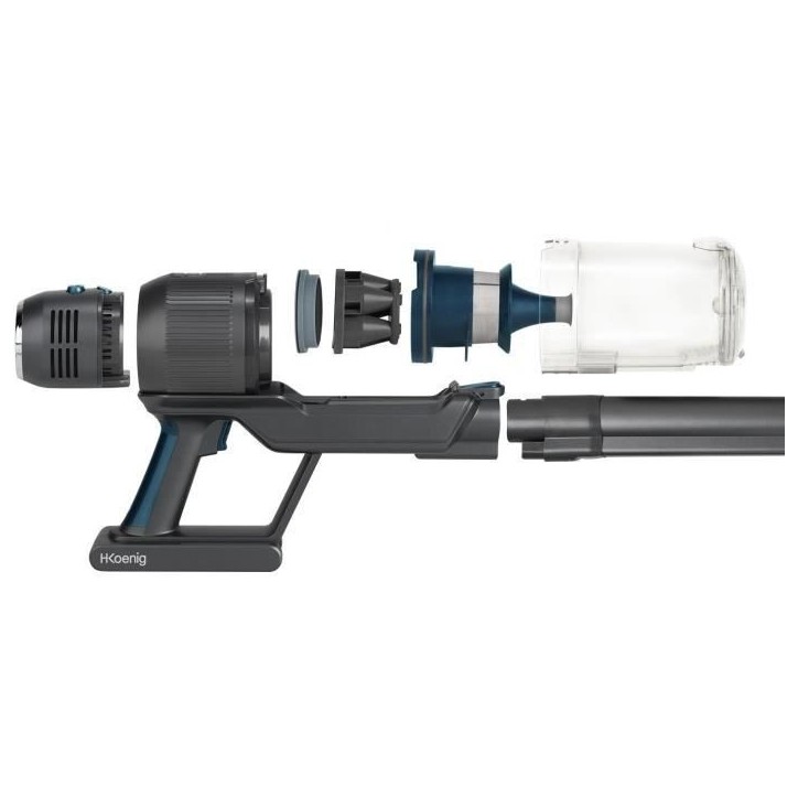 HKoeNIG PowerFlex+ UPX26 - Aspirateur Balai 2 en 1 sans Fil 220W - Pliable - Autonome jusqu'a 40 Min - Léger - 3 Puissances HKoeNIG PowerFlex+ UPX26 - Aspirateur Balai 2 en 1 sans Fil 220W - Pliable - Autonome jusqu'a 40 Min - Léger - 3 Puissances