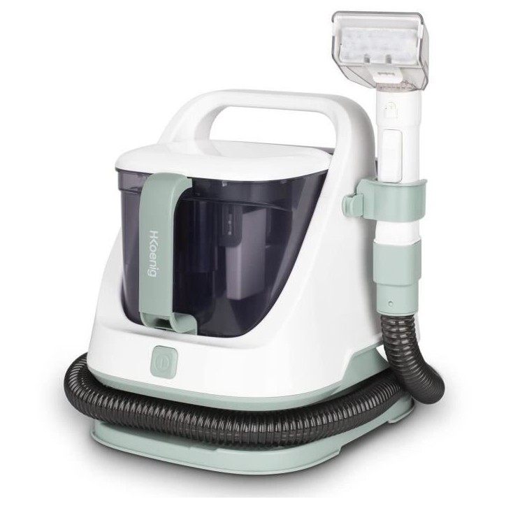 Nettoyeur textile a main HKoeNIG TWT77 - Réservoirs a eau propre et sale amovibles - Capacité 1,4L/1,2L - Puissance 650W Nettoyeur textile a main HKoeNIG TWT77 - Réservoirs a eau propre et sale amovibles - Capacité 1,4L/1,2L - Puissance 650W
