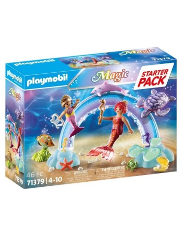 PLAYMOBIL - Starter Pack Sirenes et arc-en-ciel - Magic - Mixte - 46 pieces - Des 4 ans
