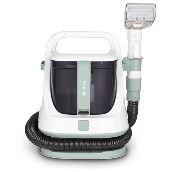 Nettoyeur textile a main HKoeNIG TWT77 - Réservoirs a eau propre et sale amovibles - Capacité 1,4L/1,2L - Puissance 650W Nettoyeur textile a main HKoeNIG TWT77 - Réservoirs a eau propre et sale amovibles - Capacité 1,4L/1,2L - Puissance 650W