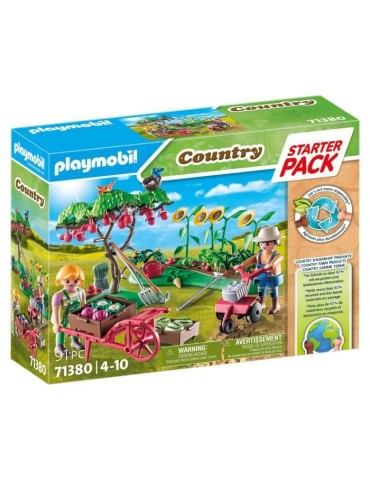 PLAYMOBIL - Starter Pack Jardin potager - Avec 2 personnages et accessoires - Des 4 ans