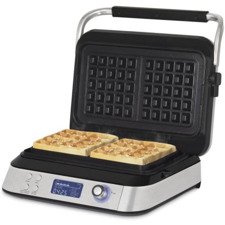 Gaufrier HKoeNIG - GFX800 - Surface de Cuisson 12x12,5 - 5 programmes de cuisson - Revetement anti-adhésif - 1600W