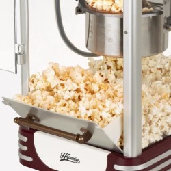 Machine a popcorn HKoeNIG - POP330 - Design retro - Capacité 50g - Lu