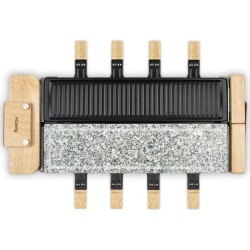 Appareil a raclette HKoeNIG - WOD360 - Jusqu'a 8 personnes - Pierre a
