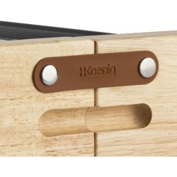 Appareil a raclette HKoeNIG - WOD360 - Jusqu'a 8 personnes - Pierre a