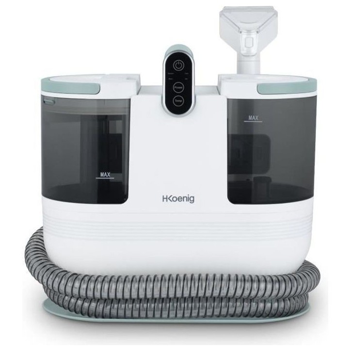Nettoyeur textile eau chaude - HKoeNIG TWT88 - 1600 ml - 250 ml/min - 1200 W - Blanc Nettoyeur textile eau chaude - HKoeNIG TWT88 - 1600 ml - 250 ml/min - 1200 W - Blanc