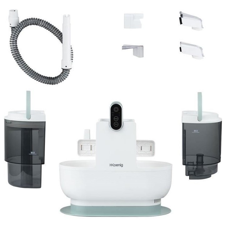 Nettoyeur textile eau chaude - HKoeNIG TWT88 - 1600 ml - 250 ml/min - 1200 W - Blanc Nettoyeur textile eau chaude - HKoeNIG TWT88 - 1600 ml - 250 ml/min - 1200 W - Blanc