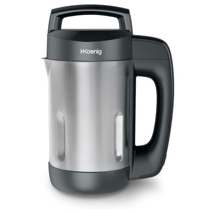 Blender chauffant - H.Koenig - MXC20 - 850 W - 1,1 L - Inox - 2 programmes de cuisson - noir Blender chauffant - H.Koenig - MXC20 - 850 W - 1,1 L - Inox - 2 programmes de cuisson - noir