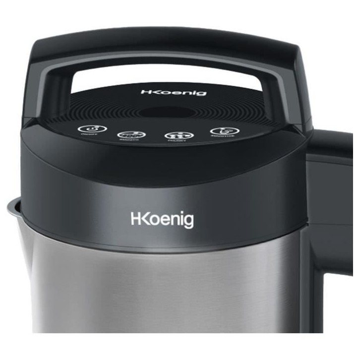 Blender chauffant - H.Koenig - MXC20 - 850 W - 1,1 L - Inox - 2 programmes de cuisson - noir Blender chauffant - H.Koenig - MXC20 - 850 W - 1,1 L - Inox - 2 programmes de cuisson - noir
