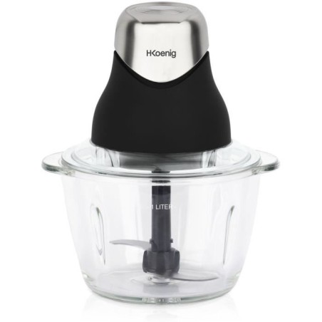Mini hachoir électrique - H.Koenig - LEO8 - 320 W - Bol en verre 1 L