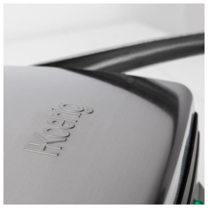 Grill électrique HKoeNIG - GR20 - Surface cuisson 29,7x23cm - Température réglable - 2000W - Inox Grill électrique HKoeNIG - GR20 - Surface cuisson 29,7x23cm - Température réglable - 2000W - Inox