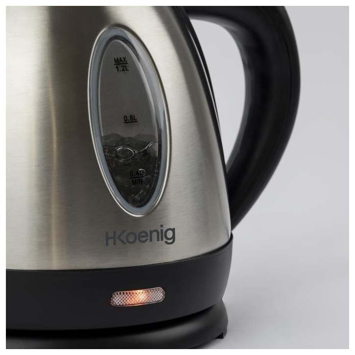 Bouilloire électrique H.KoeNIG BO12 - 1,2 L - Inox Bouilloire électrique H.KoeNIG BO12 - 1,2 L - Inox