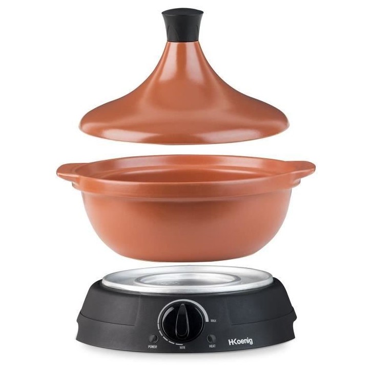 Tajine électrique HKoeNIG - TAJ3 - Capacité 3L - Température réglable - 300W