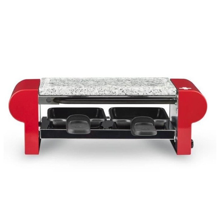 Appareil a raclette HKoeNIG - RP2 - Jusqu'a 2 personnes - Plaque de granit - Température réglable - 350 W