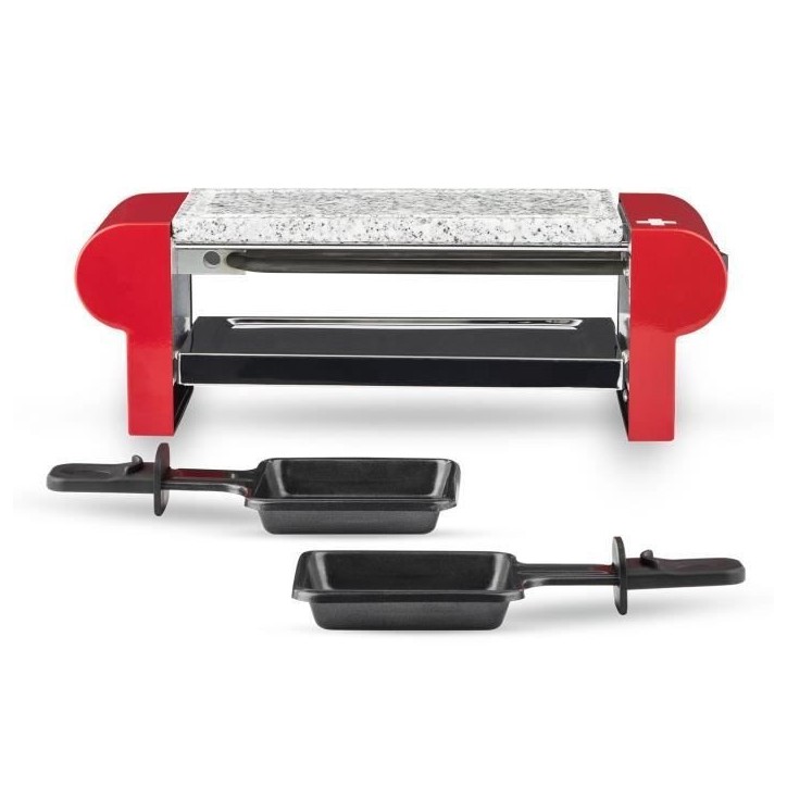 Appareil a raclette HKoeNIG - RP2 - Jusqu'a 2 personnes - Plaque de granit - Température réglable - 350 W