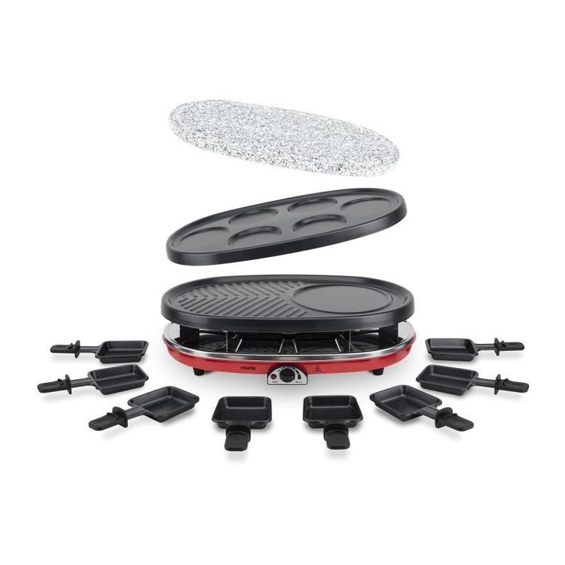 Appareil a raclette 4 en 1 HKoeNIG - RP418 - Juqu'a 8 personnes - 3 pl Appareil a raclette 4 en 1 HKoeNIG - RP418 - Juqu'a 8 personnes - 3 pl