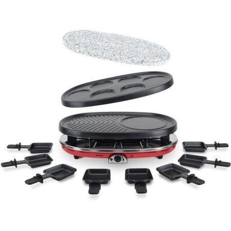 Appareil a raclette 4 en 1 HKoeNIG - RP418 - Juqu'a 8 personnes - 3 pl