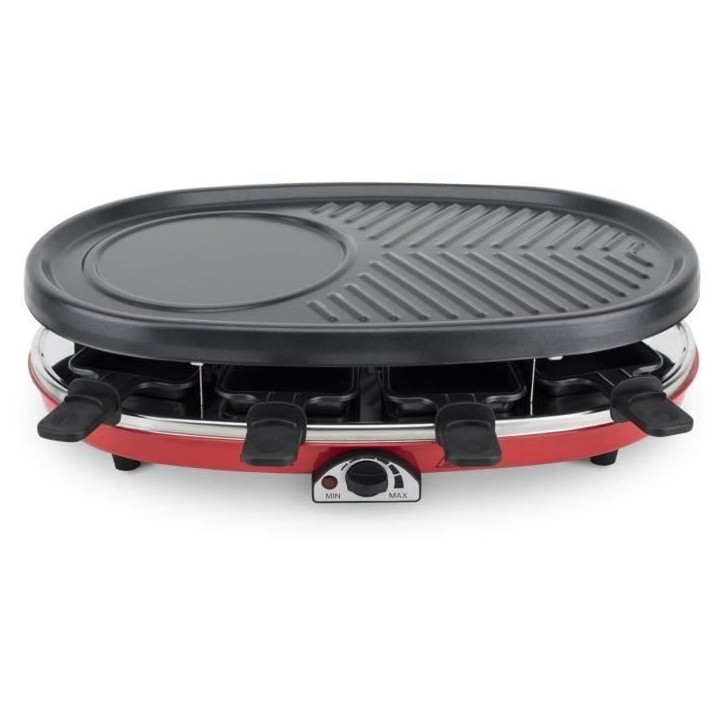 Appareil a raclette 4 en 1 HKoeNIG - RP418 - Juqu'a 8 personnes - 3 plaques interchangeables - Température réglable - 1500W Appareil a raclette 4 en 1 HKoeNIG - RP418 - Juqu'a 8 personnes - 3 plaques interchangeables - Température réglable - 1500W