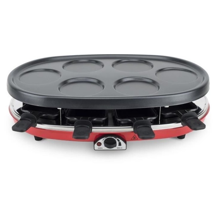 Appareil a raclette 4 en 1 HKoeNIG - RP418 - Juqu'a 8 personnes - 3 plaques interchangeables - Température réglable - 1500W Appareil a raclette 4 en 1 HKoeNIG - RP418 - Juqu'a 8 personnes - 3 plaques interchangeables - Température réglable - 1500W