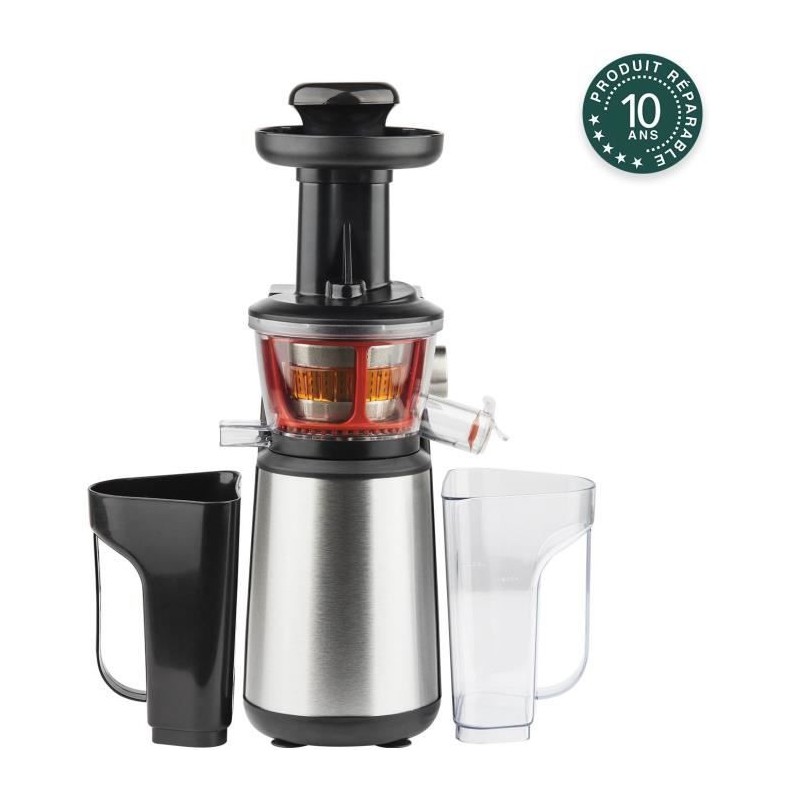 Extracteur de jus - HKoeNIG - GSX12 - 400 W - 1 L - Inox / Noir