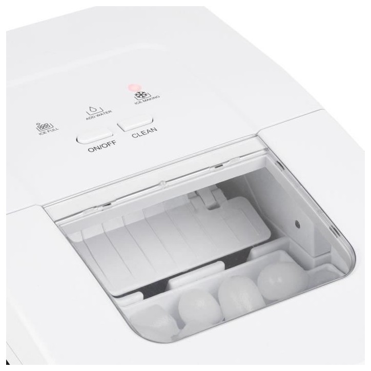 Machine a glaçons WEASY - KW12 - Jusqu'a 12 kg de glaçons par jour - 7 a 12 minutes de production - Noir Machine a glaçons WEASY - KW12 - Jusqu'a 12 kg de glaçons par jour - 7 a 12 minutes de production - Noir