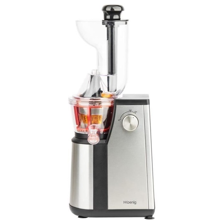 Extracteur de jus vertical Vitalice - HKoeNIG - GSX22 - 400 W - 1 L - Inox / Noir