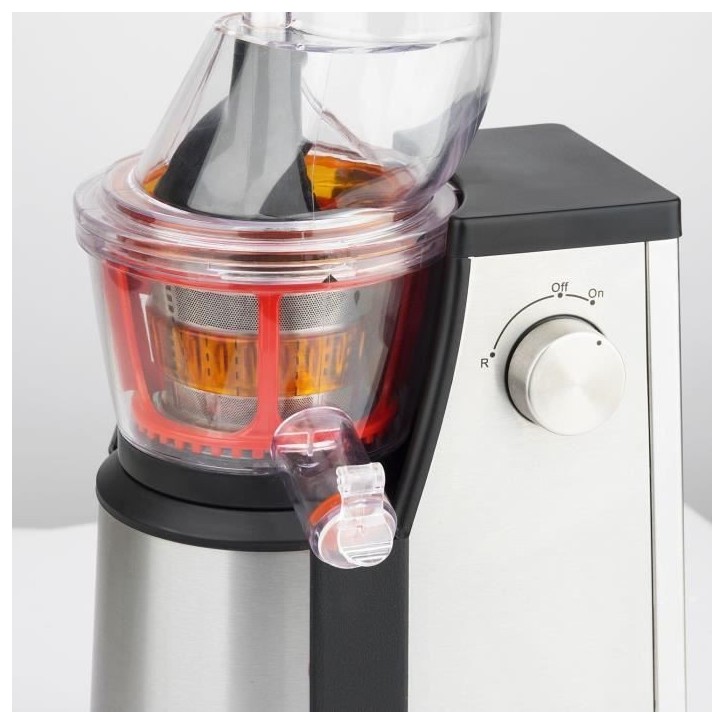 Extracteur de jus vertical Vitalice - HKoeNIG - GSX22 - 400 W - 1 L - Inox / Noir