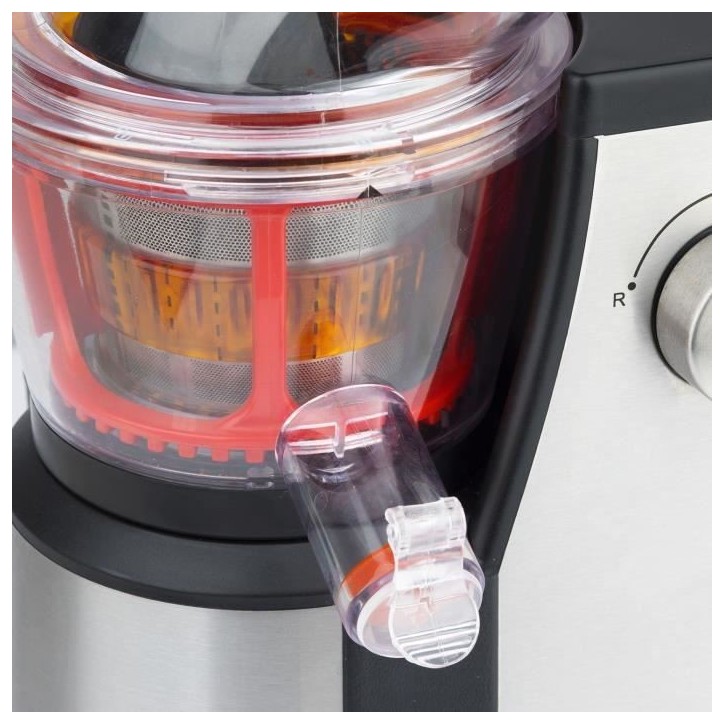 Extracteur de jus vertical Vitalice - HKoeNIG - GSX22 - 400 W - 1 L - Inox / Noir