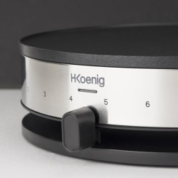 Crepiere HKoeNIG - KREP29 - Surface de cuisson 33cm - Revetement anti-