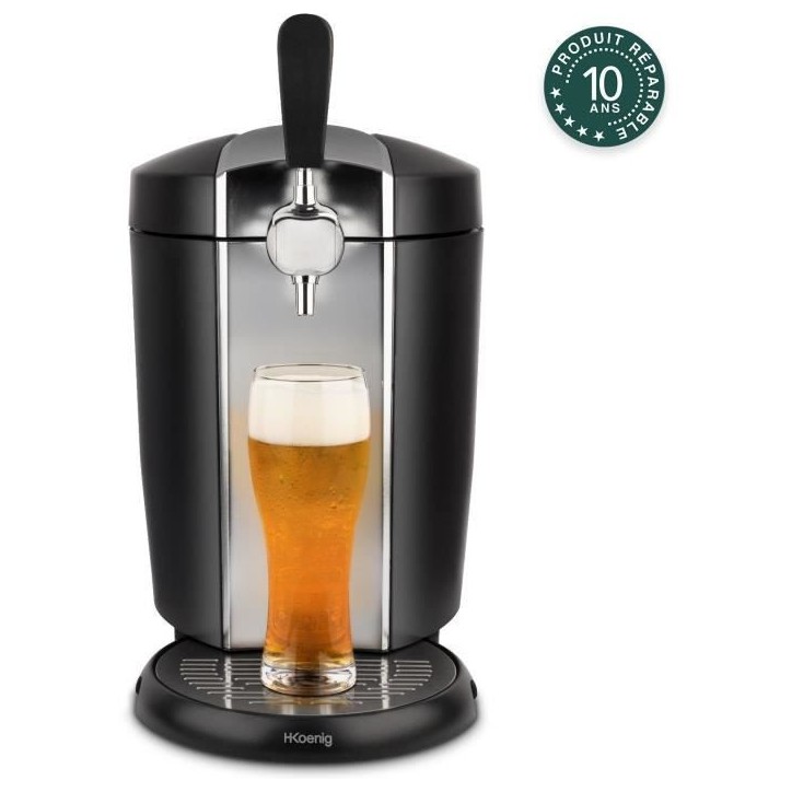 Tireuse a biere HKoeNIG - BW1778 - Capacité 5L - Température réglable 3°C a 6°C - Compatible tous fûts - Inox Tireuse a biere HKoeNIG - BW1778 - Capacité 5L - Température réglable 3°C a 6°C - Compatible tous fûts - Inox