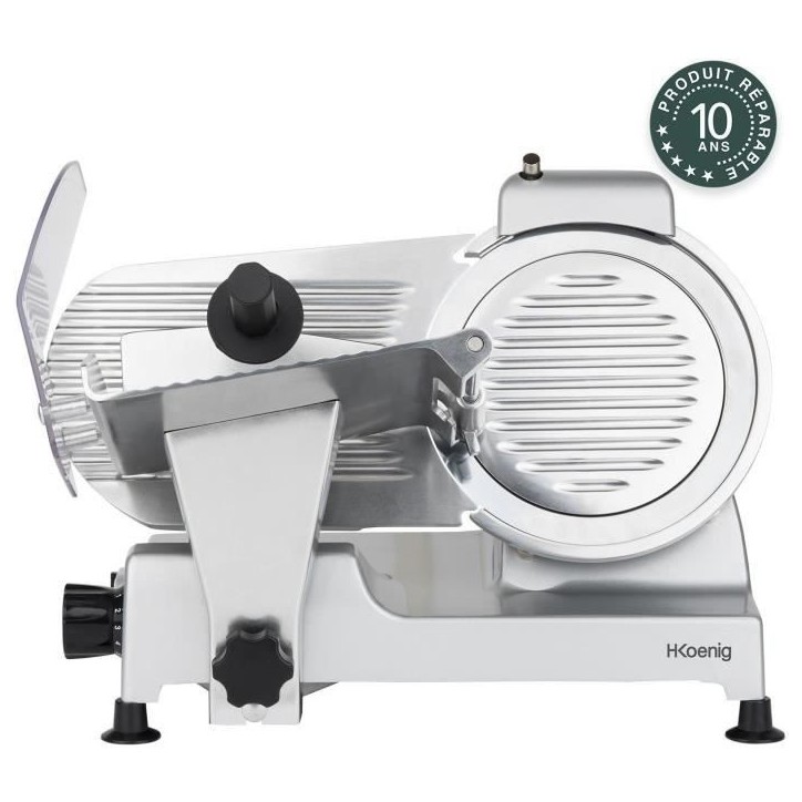 Trancheuse a viande - H.Koenig - MSX220 - 240 W - Lame 220 mm - Epaisseur réglable 0-12 mm Trancheuse a viande - H.Koenig - MSX220 - 240 W - Lame 220 mm - Epaisseur réglable 0-12 mm