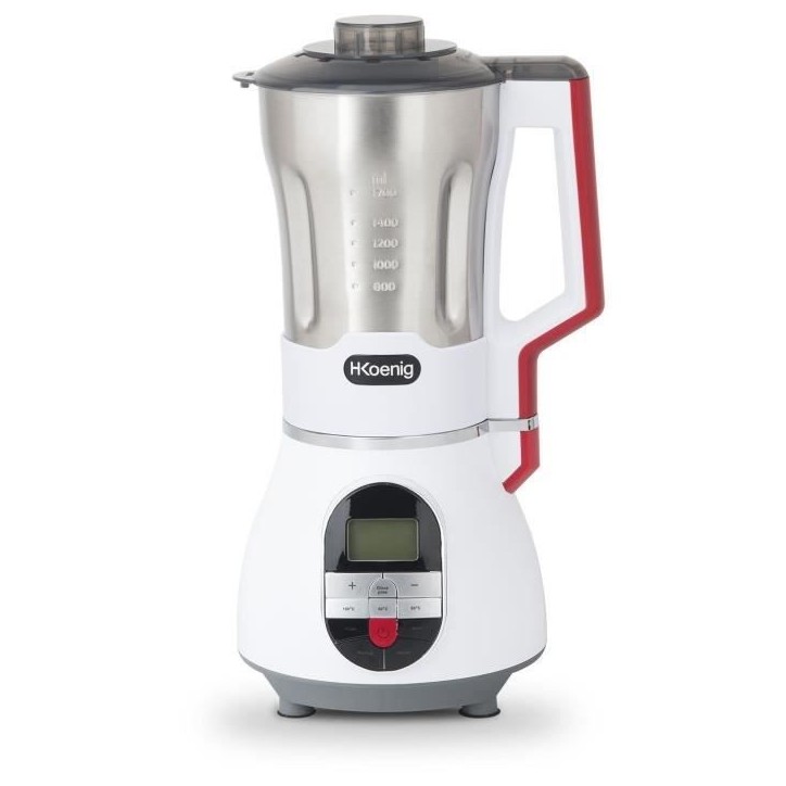Blender chauffant - H.Koenig - MXC36 - 900 W - 1,4 L - Inox - 3 vitesses + Pulse Blender chauffant - H.Koenig - MXC36 - 900 W - 1,4 L - Inox - 3 vitesses + Pulse