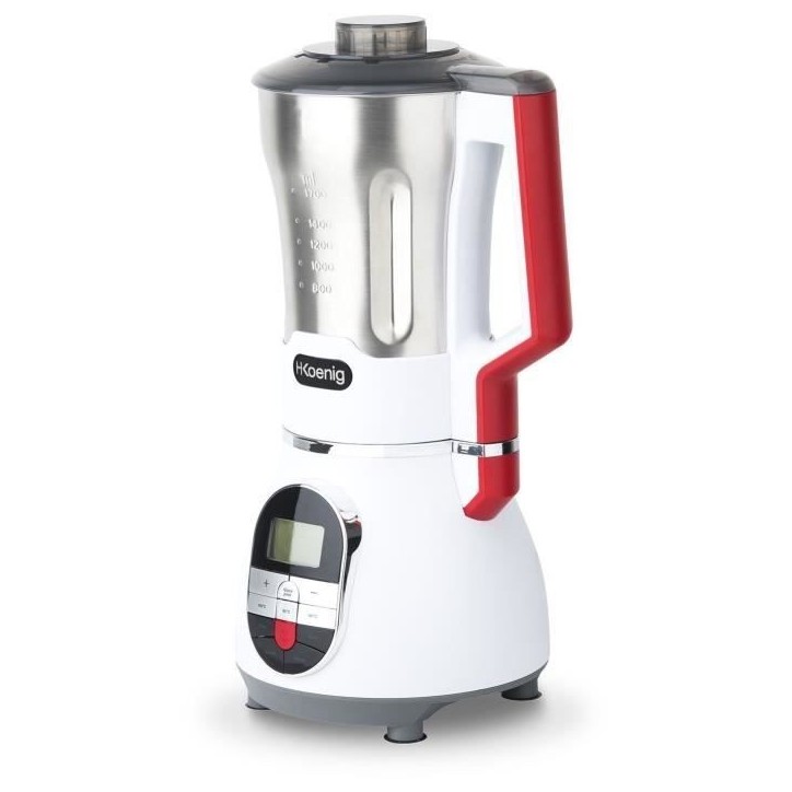 Blender chauffant - H.Koenig - MXC36 - 900 W - 1,4 L - Inox - 3 vitesses + Pulse Blender chauffant - H.Koenig - MXC36 - 900 W - 1,4 L - Inox - 3 vitesses + Pulse