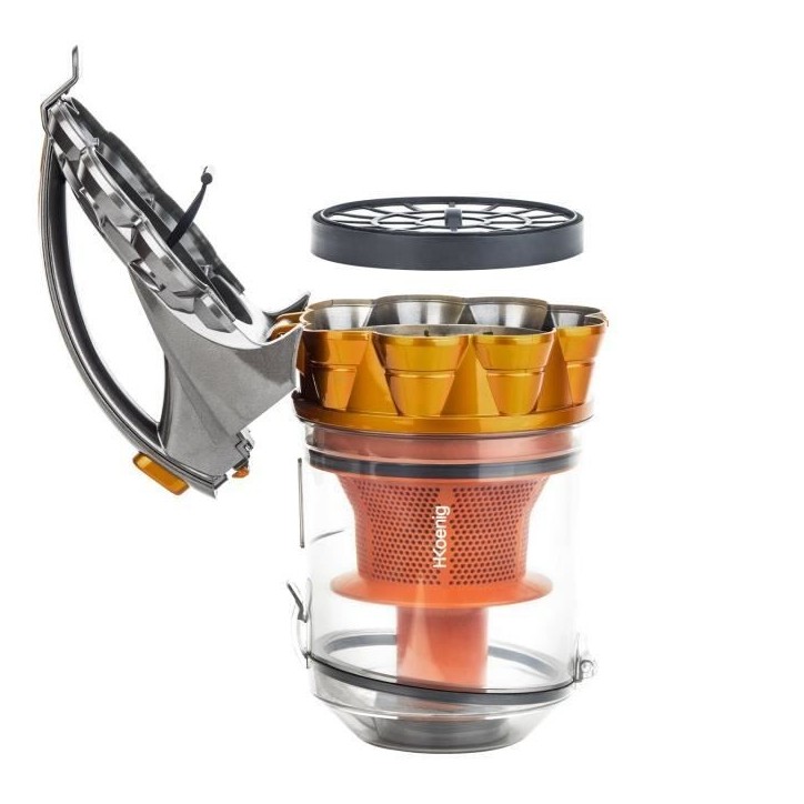 Aspirateur multicyclonique sans sac HKoeNIG STC60 Compact + - Tube télescopique en aluminium - Classe A Aspirateur multicyclonique sans sac HKoeNIG STC60 Compact + - Tube télescopique en aluminium - Classe A