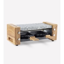 Appareil a raclette HKoeNIG - WOD2 - Jusqu'a 2 personnes - Pierre a cu