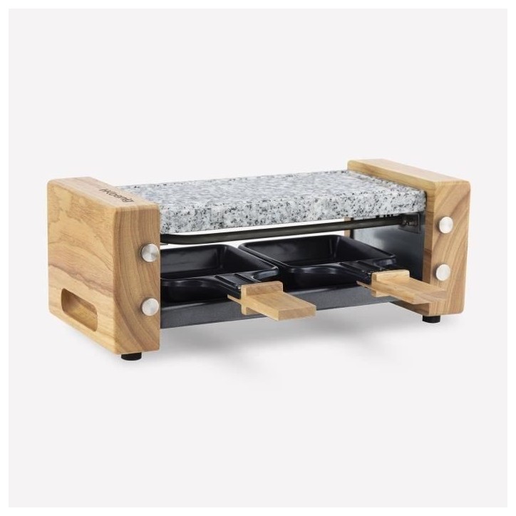 Appareil a raclette HKoeNIG - WOD2 - Jusqu'a 2 personnes - Pierre a cuire - Design Bois - 350W Appareil a raclette HKoeNIG - WOD2 - Jusqu'a 2 personnes - Pierre a cuire - Design Bois - 350W
