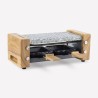 Appareil a raclette HKoeNIG - WOD2 - Jusqu'a 2 personnes - Pierre a cu