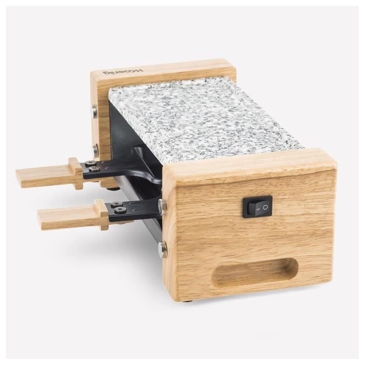 Appareil a raclette HKoeNIG - WOD2 - Jusqu'a 2 personnes - Pierre a cuire - Design Bois - 350W Appareil a raclette HKoeNIG - WOD2 - Jusqu'a 2 personnes - Pierre a cuire - Design Bois - 350W