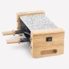 Appareil a raclette HKoeNIG - WOD2 - Jusqu'a 2 personnes - Pierre a cu