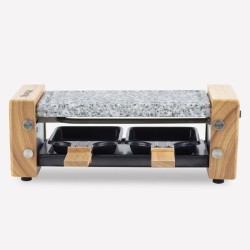 Appareil a raclette HKoeNIG - WOD2 - Jusqu'a 2 personnes - Pierre a cu