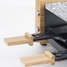 Appareil a raclette HKoeNIG - WOD2 - Jusqu'a 2 personnes - Pierre a cu