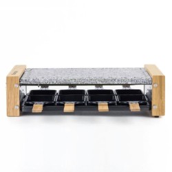 Appareil a raclette HKoeNIG - WOD8 - Jusqu'a 8 personnes - Pierre a cu