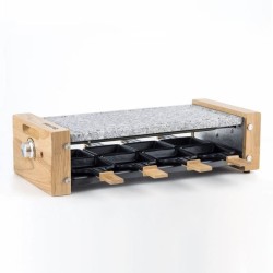 Appareil a raclette HKoeNIG - WOD8 - Jusqu'a 8 personnes - Pierre a cu