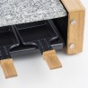 Appareil a raclette HKoeNIG - WOD8 - Jusqu'a 8 personnes - Pierre a cu