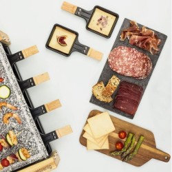 Appareil a raclette HKoeNIG - WOD8 - Jusqu'a 8 personnes - Pierre a cu