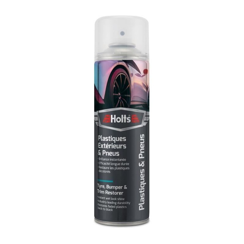 HOLTS Rénovateur plastiques extérieurs et pneus - 500 ml HOLTS Rénovateur plastiques extérieurs et pneus - 500 ml