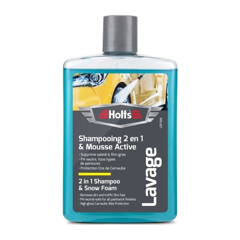 HOLTS Shampooing super moussant + cire de Carnauba - 475 ml HOLTS Shampooing super moussant + cire de Carnauba - 475 ml