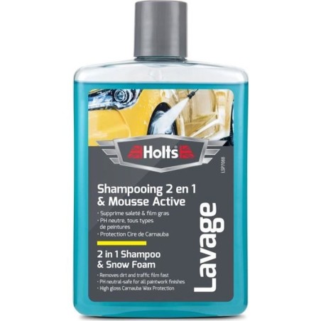 HOLTS Shampooing super moussant + cire de Carnauba - 475 ml