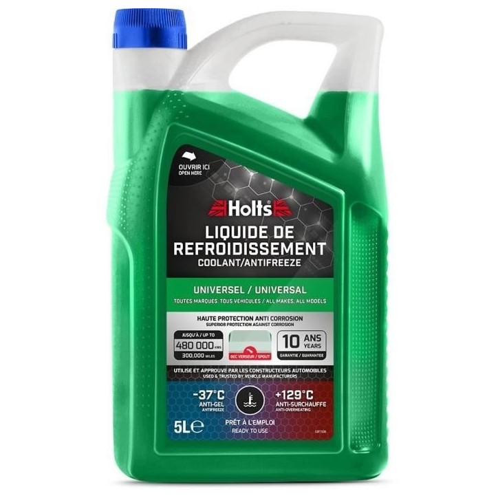 Liquide de Refroidissement - HOLTS - HAFR0011B -37°c Universel + Bec 5L