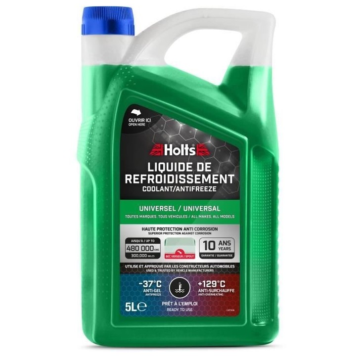 Liquide de Refroidissement - HOLTS - HAFR0011B -37°c Universel + Bec 5L
